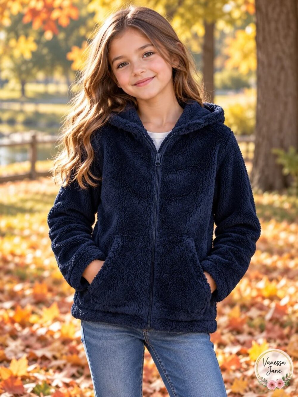 The Childrens Place Girls Sherpa Zip-up Hoodie | Size 10-12